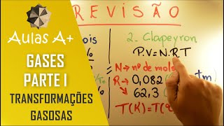 Aulas A Gases  Parte 1  Transformações Gasosas Piviti Povotó e Clapeyron [upl. by Tildy930]