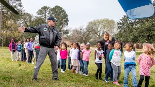 GSP helicopter highlights career day at Bibb County elementary school [upl. by Baxie164]