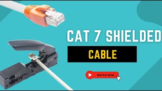 How to terminate Cat6ACat7 Ethernet Shielded Cable VCELINK Cat7 Shielded Connector [upl. by Aikkin]