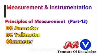 DC Ammeter DC Voltmeter amp Ohmmeter Series and Shunt  Electronic Instrumentation and Measurement [upl. by Ellerehs]