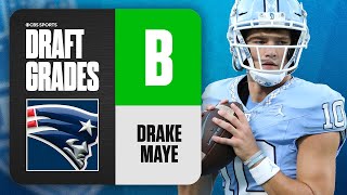 2024 NFL Draft Grades Patriots select Drake Maye No 3 Overall  CBS Sports [upl. by Grimes]