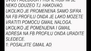 Kako povratiti svoj facebook profil [upl. by Ellirpa]