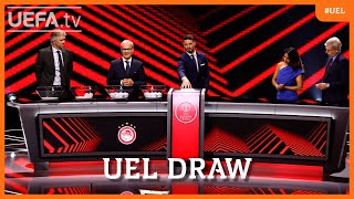 202425 UEL League Phase Draw [upl. by Alexandr]