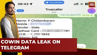 Cowin Data Leak On Telegram Details Of Citizen Made Public [upl. by Hughes]