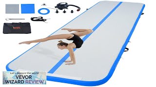 VEVOR Gymnastics Air Mat 4 inch Thickness Inflatable Gymnastics Tumbling Mat Tumble Review [upl. by Berthold]