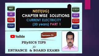 NEET CHAPTERWISE PREVIOUS YEAR QUESTIONS IN MALAYALAM  CURRENT ELECTRICITY PART 1 [upl. by Samuele]