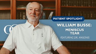 Patient Spotlight William Busse and Dr Masonis Knee Injections for Meniscus Tear [upl. by Macintosh404]