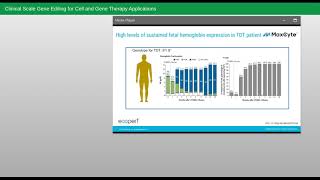 Clinical Scale Gene Editing for Cell and Gene Therapy Applications [upl. by Yelsnia]