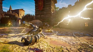 Assassins Creed Valhalla  Thors Wrath Thunder Executions amp Brutal Combat AC Valhalla gameplay [upl. by Yajnas60]