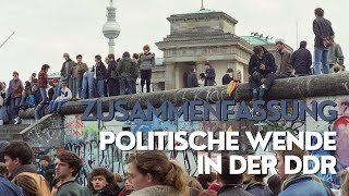 Politische Wende in der DDR einfach erklärt Volkskammerwahl um 1990  Regierungsbildung BRD [upl. by Aicillyhp952]