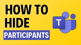 How To Hide Participants Microsoft Teams Tutorial  2024 [upl. by Magdaia]