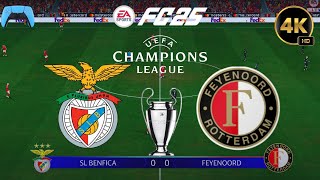 FC 25  SL Benfica vs Feyenoord  UEFA Champions League 2425 Full Match Gameplay  PS5™ 4K60 [upl. by Stefa19]