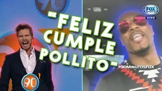 Evra saluda al Pollo Vignolo por su cumpleaños y se vuelve loco LO MEJOR DE 90 [upl. by Aizat]