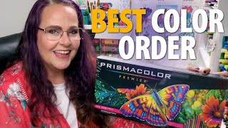 How to Organize Prismacolor Pencils Best Color Order [upl. by Anilat]