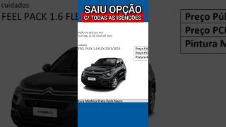 ✅CONFIRMADA OPÇÃO C TODAS AS ISENÇÕES CARRO PCD CITROEN C3 [upl. by Tugman524]