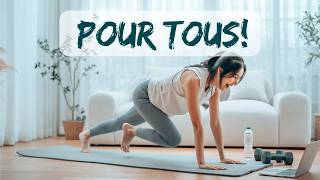 Marche sur place à 4 pattes un exercice pour des muscles plus forts triceps et abdos [upl. by Aissila]