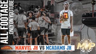 RCS Sports Middle School 8th Grade Championship Game  Manvel JH vs McAdams JH [upl. by Adiel]