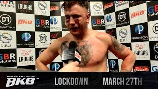 LOCKDOWN2  POST FIGHT INTERVIEW  NATHAN DECASTRO [upl. by Boaten]