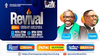 Day 1 Family Week Revival  Fresh Oil For Family Growth  Ramseyer Presbyterian Church [upl. by Arrac]