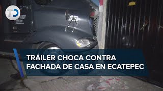 Conductor en presunto estado de ebriedad se impacta contra casa en Ecatepec [upl. by Vitkun193]