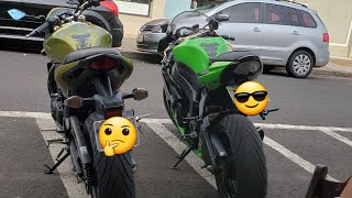 Modo de pilotagem não recomendada quotZX6R VS HORNETquot QUEM LEVOU [upl. by Eatnod]