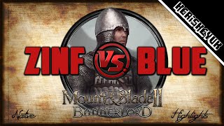 Zinfandel vs BlueStripes Highlights  Mount and Blade 2 Bannerlord [upl. by Iharas]