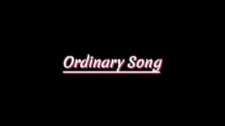 Ordinary Song  Cover [upl. by Ahseila]