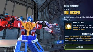 Unlocking 3 COMBINERS  Transformers Earth Wars [upl. by Ardiedal]