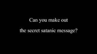 Satanic messages or Backmasking [upl. by Nehgam]