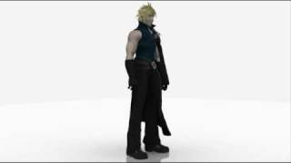 Cloud Strife 3ds max Widescreen High Quality 1280x720 720p [upl. by Welton]