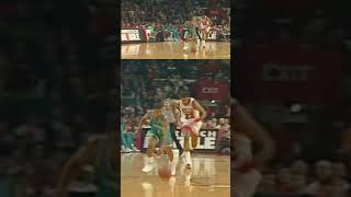 53quot Muggsy Bogues Epic Steal from Michael Jordan  NBA Classic vs Mini Hoop [upl. by Eceer186]