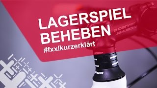 Lagerspiel am Fahrrad einstellen  fxxlkurzerklärt [upl. by Calondra]