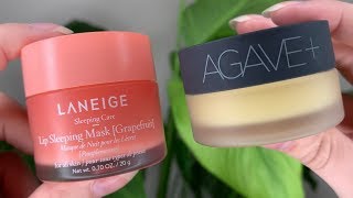 Bite Beauty Agave Nighttime Lip Therapy VS Laneige Lip Sleeping Mask [upl. by Jamieson475]