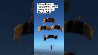 The Golden Knights were representing the US Army during the Air amp Sea show in Miami Beach [upl. by Shank]