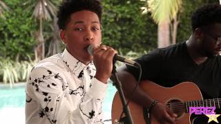 Jacob Latimore  quotHeartbreak Heard Around The Worldquot Acoustic Perez Hilton Performance [upl. by Malet974]