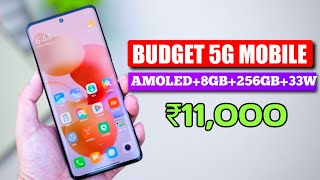 Top 5 best budget 5G mobile under 11000 with AMOLED8GB256GB 5 best new 5g mobile under 11000 [upl. by Zarah]