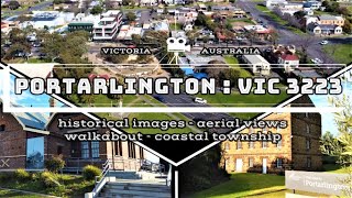 Aerial view  Historic images  walkabout  Portarlington  Victoria Australia [upl. by Barrie]