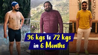 Weight Loss Transformation Losing 24 Kgs in 6 Months  Fat To Fit  Fit Tak [upl. by Novyaj]