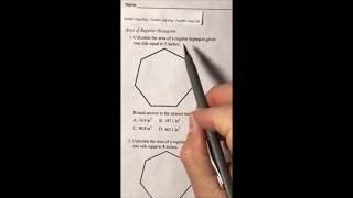 Area of Regular Heptagon 1 [upl. by Frazer]