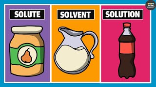 Solute Solvent and Solution  Chemistry [upl. by Enyleve]