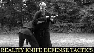 REAL Knife Defense Tactics That Work  How To Close The Gap  SelfDefense Training Techniques [upl. by Alrrats]