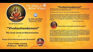 quotVivekachoodamaniquot with Poojya Swami Narayanananda Saraswati [upl. by Ahsaela]