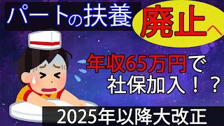 【大改悪】パート社会保険の扶養がなくなる？2024年・2025年以降の改正内容と対策方法を札幌の税理士が簡単解説～主婦、アルバイト、副業、フリーランス必見～106万円・130万円の壁 [upl. by Anerat]