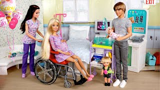 Barbie amp Ken Family Have a New Baby Story  Titi Toys [upl. by Hallett910]