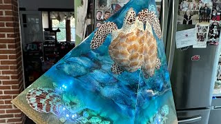 Ocean Themed Turtle Resin Pyramid [upl. by Lehcir]