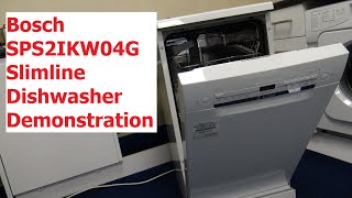 Bosch SPS2IKW04G Slimline Dishwasher [upl. by Netsirhk]