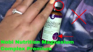 ✅ How To Use Nobi Nutrition Magnesium Complex Premium Review [upl. by Nnyroc]