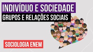 INDIVÍDUO E SOCIEDADE grupos e relações sociais  Sociologia para o Enem  Fábio Luís Pereira [upl. by Tiffy]