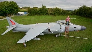 Harrier Jump Jet In My Back Garden Enthusiast Restores Iconic Plane [upl. by Ylicec]