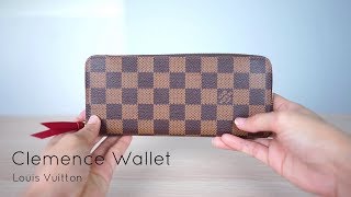 รีวิวกระเป๋าหลุยส์วิตตอง Louis Vuitton Clemence Wallet  N60534 [upl. by Teressa]